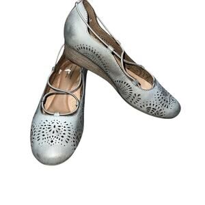 ROCKPORT Women's Cobb Hill Judson Cross Wedge Nubuck Leather Finish Size 8